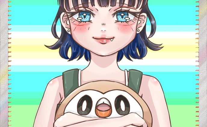オリジナルカード風イラスト
SR仕様

#ポケモン 
#potofu
#ポケモンカード #オリカ