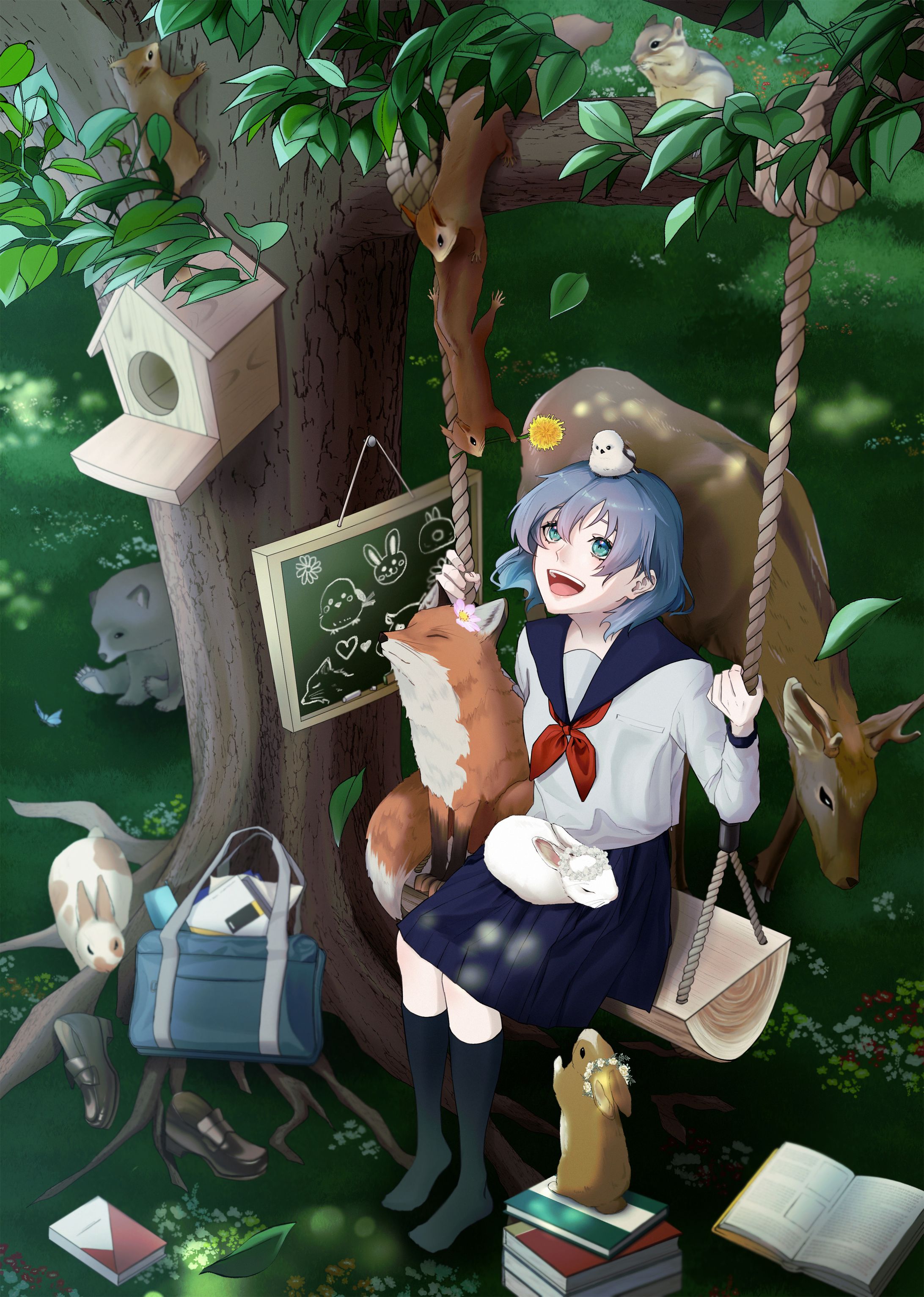 【一枚絵】幻想的な日-1