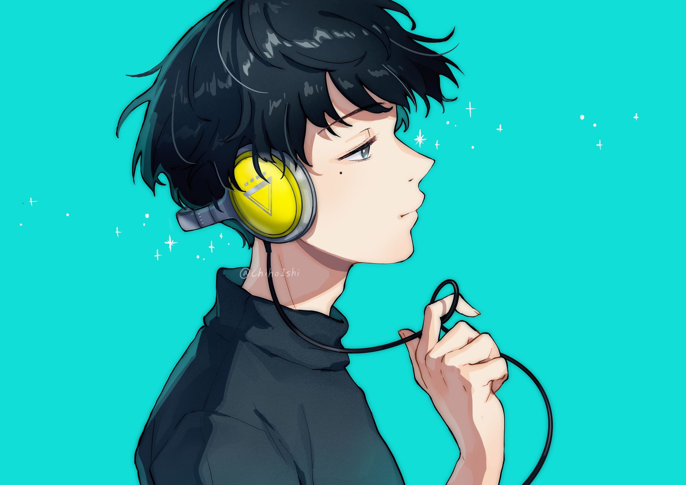 ヘッドホン男子-1