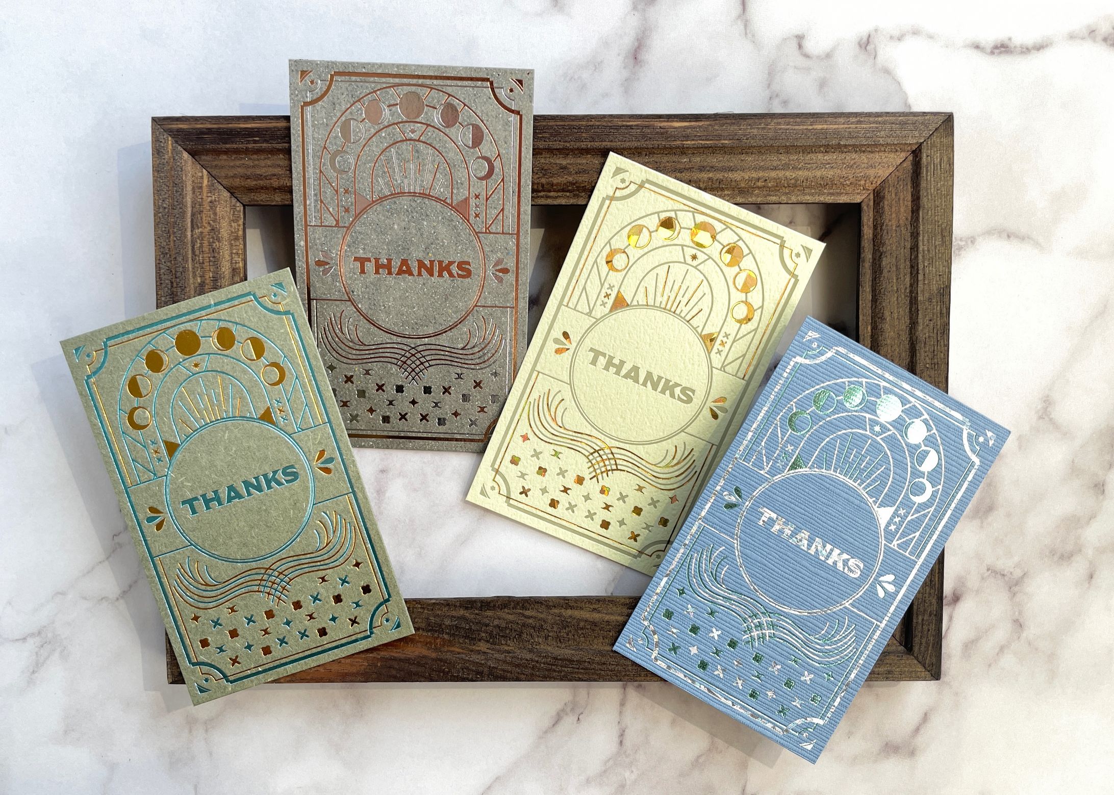 【 箔押しカード 】  Thank youカード-1