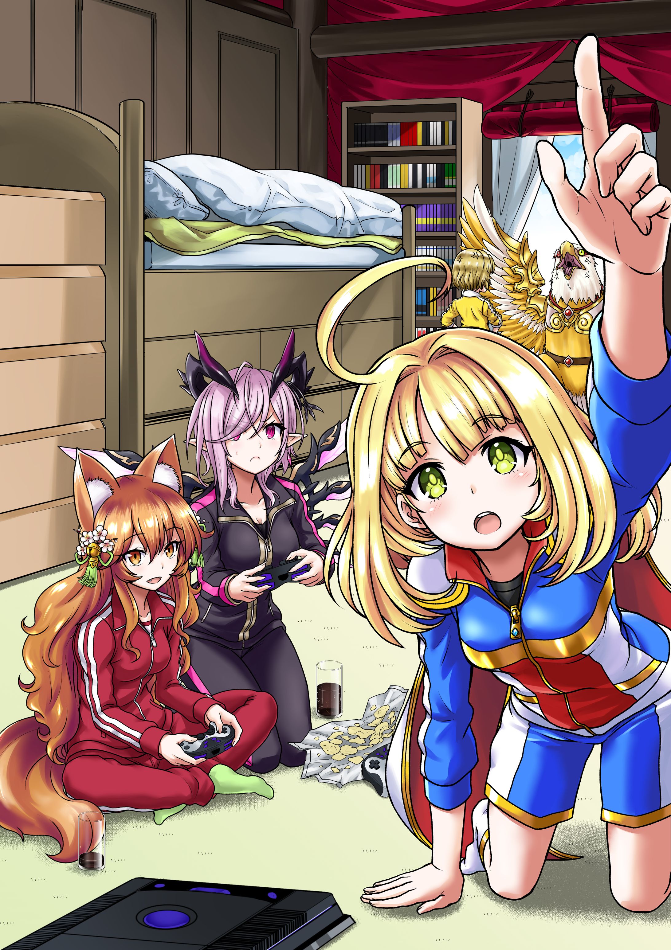 白猫プロジェクト・ひこうじま公園カバーイラスト-1