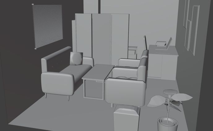 芳野嗣様　綺麗な君に殺されたい。　作画補助用の3D素材制作