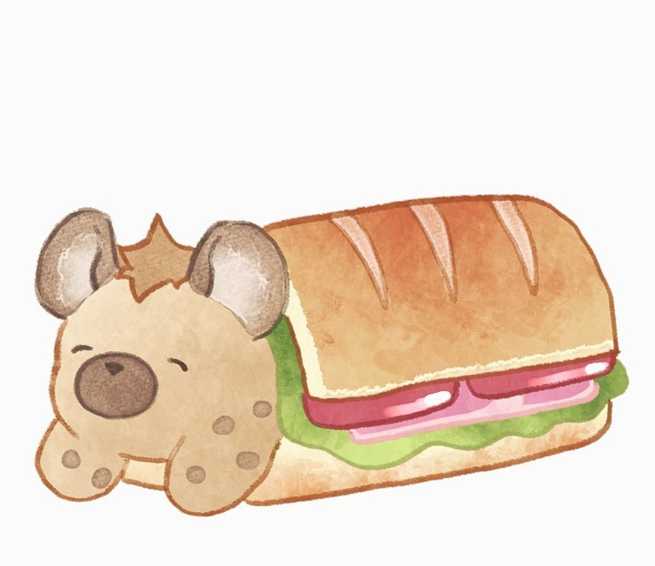 #lineスタンプ #ハイエナ #ブチハイエナ #instagram #illustration #イラスト　#イラストグラム　#いらすとぐらむ　#ゆるいイラスト　 #illust #illstration #drawing #ゆる絵　#キャラクターイラスト　#ハイエナさんの日常　#linesticker #クリエイタースタンプ　#絵描きさんと繋がりたい　#art  # artwork-1