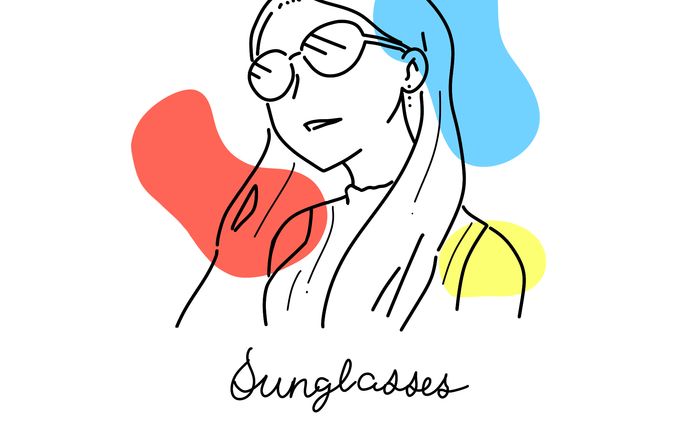 サングラス女子