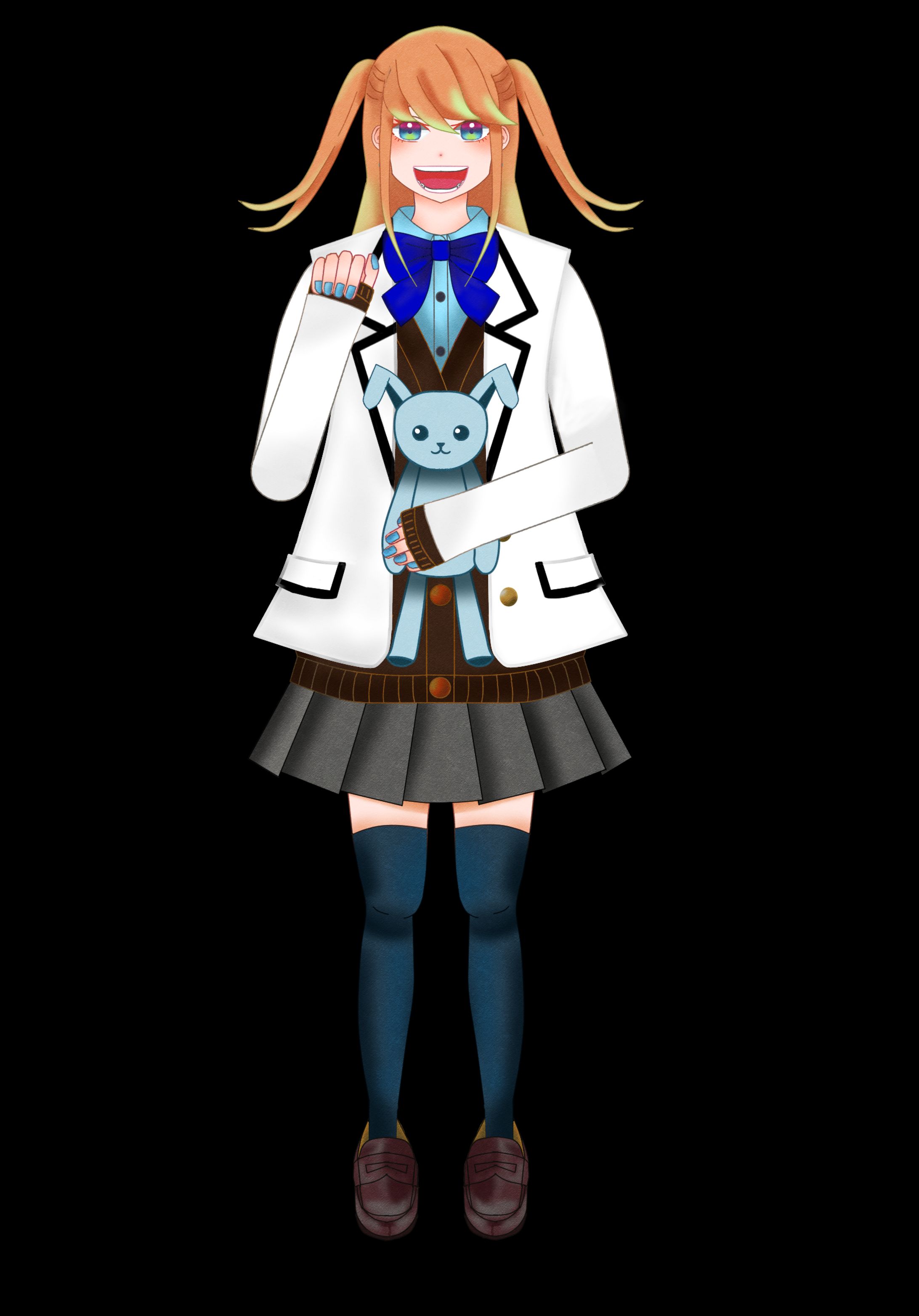 Vtuber女子学生イラスト-1