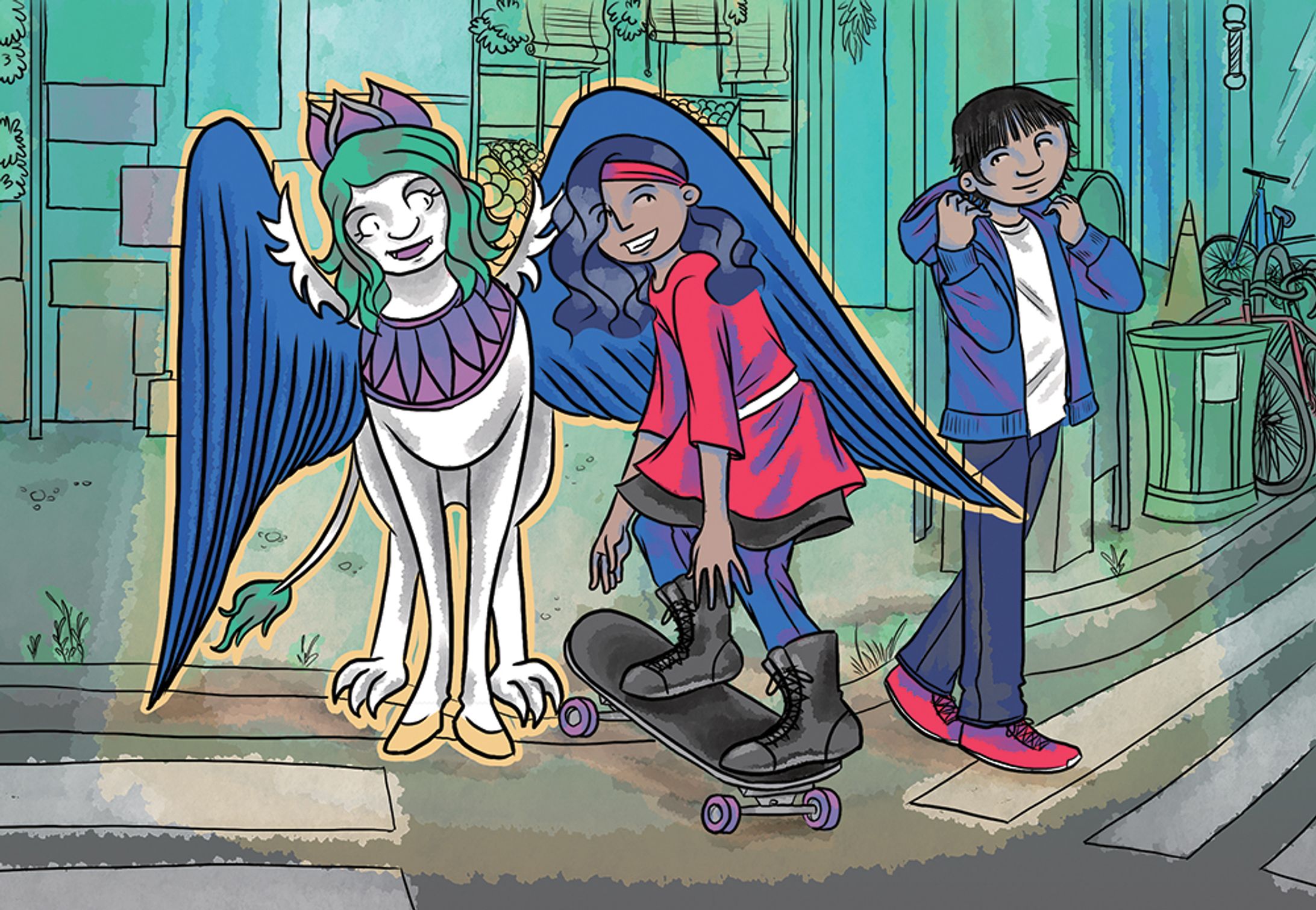 Promotional image for middle grade comic, "Legends in the Heights-1