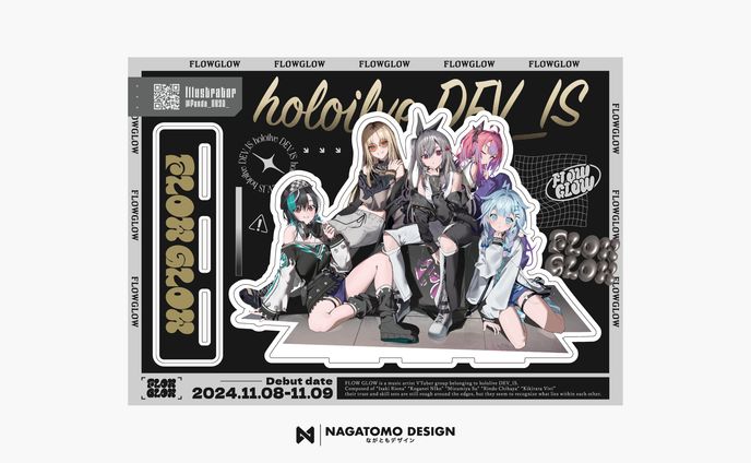 pan田様『FLOWGLOWアクリルスタンド』　デザイン