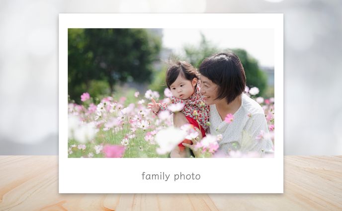 親子撮影（コスモス）
