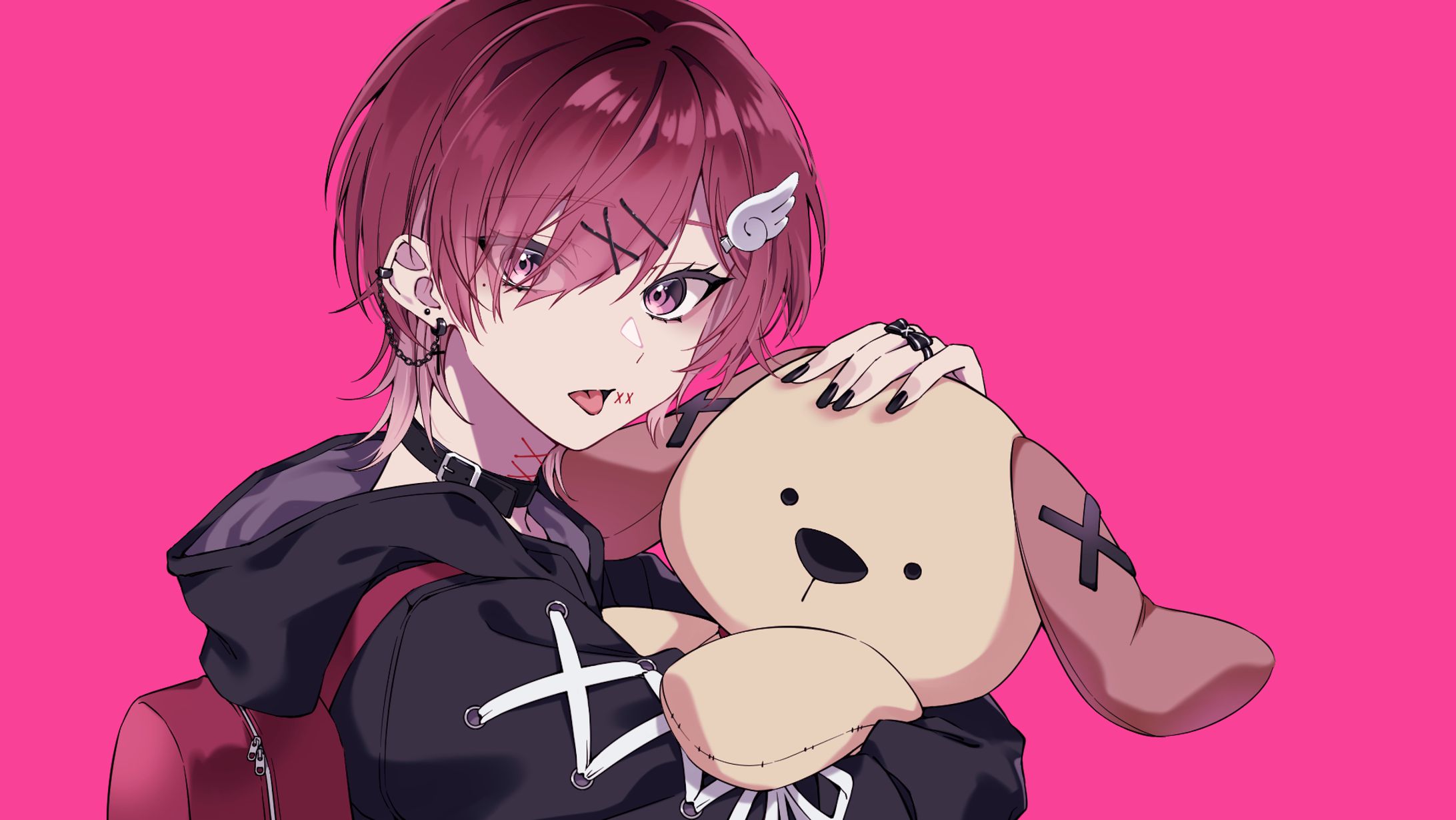 狗廻ましろ様「撫でんな」coverイラスト-1