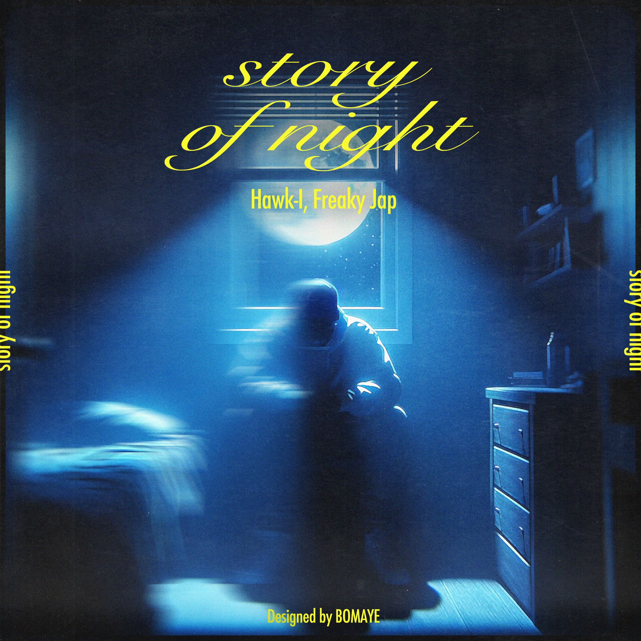 "story of night" アートワーク制作-1