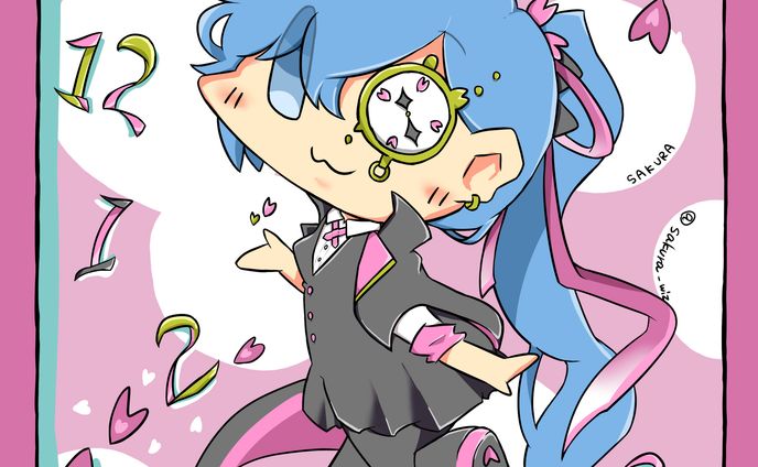 【SDイラスト】桜が似合うお友達