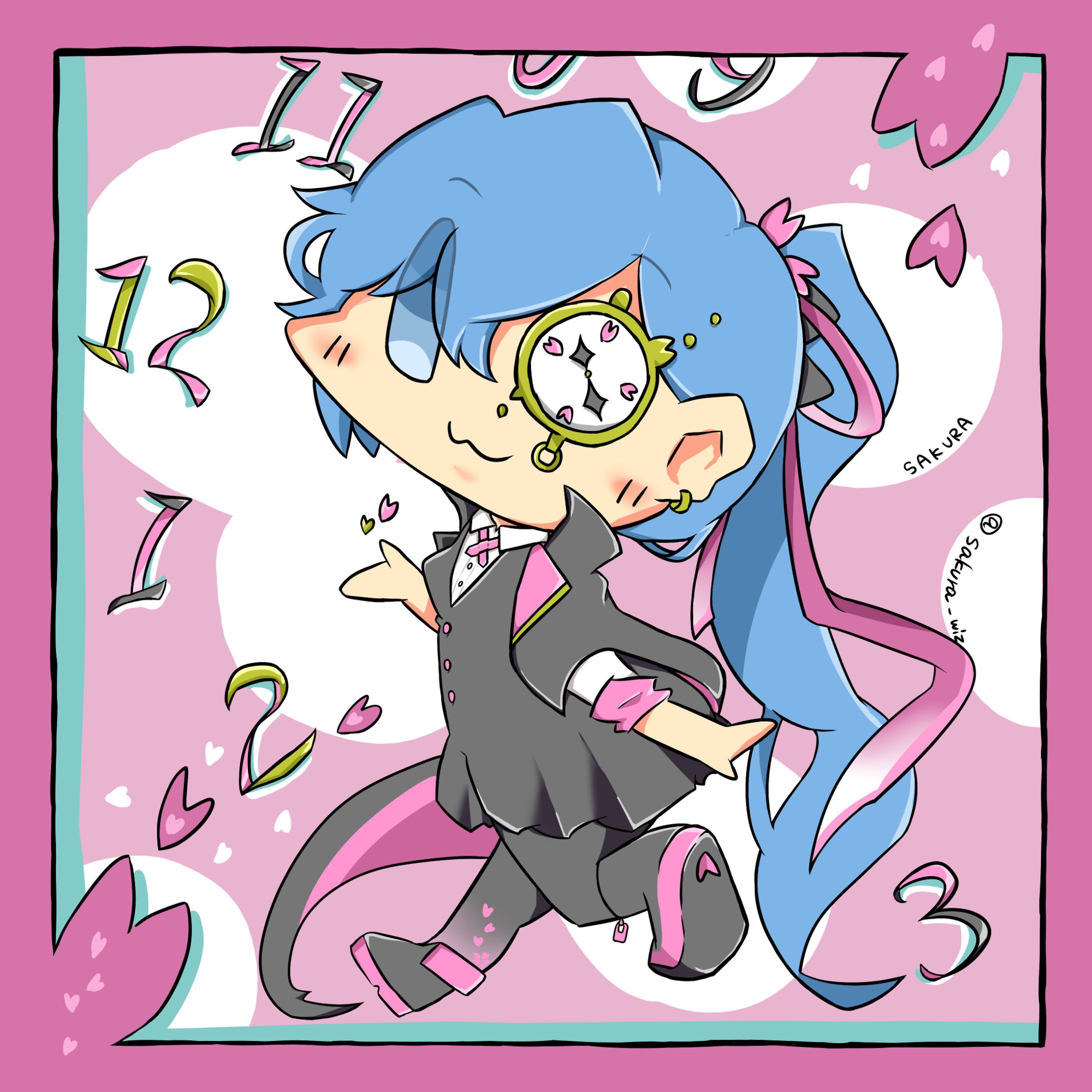 【SDイラスト】桜が似合うお友達-1