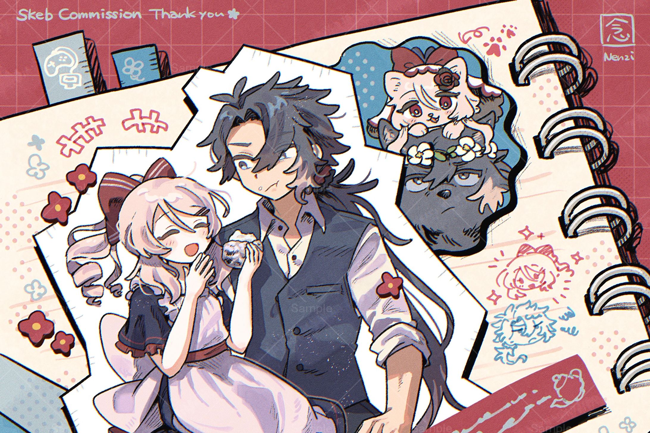 ご依頼 OC1枚絵+ドット絵【skeb】-1