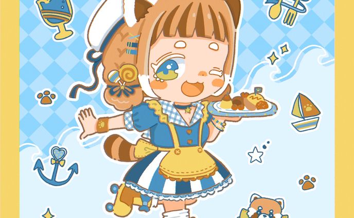 カフェ店員×レッサーパンダ
