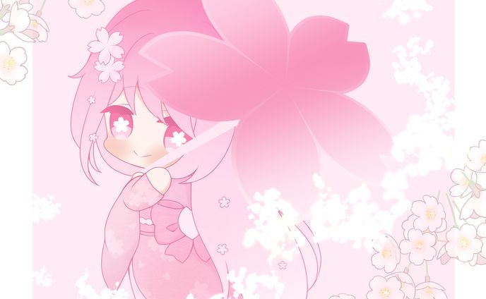 桜の女の子
