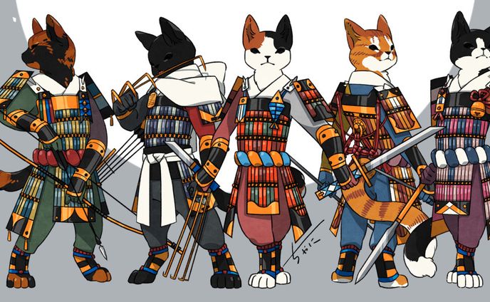 猫×鎧
