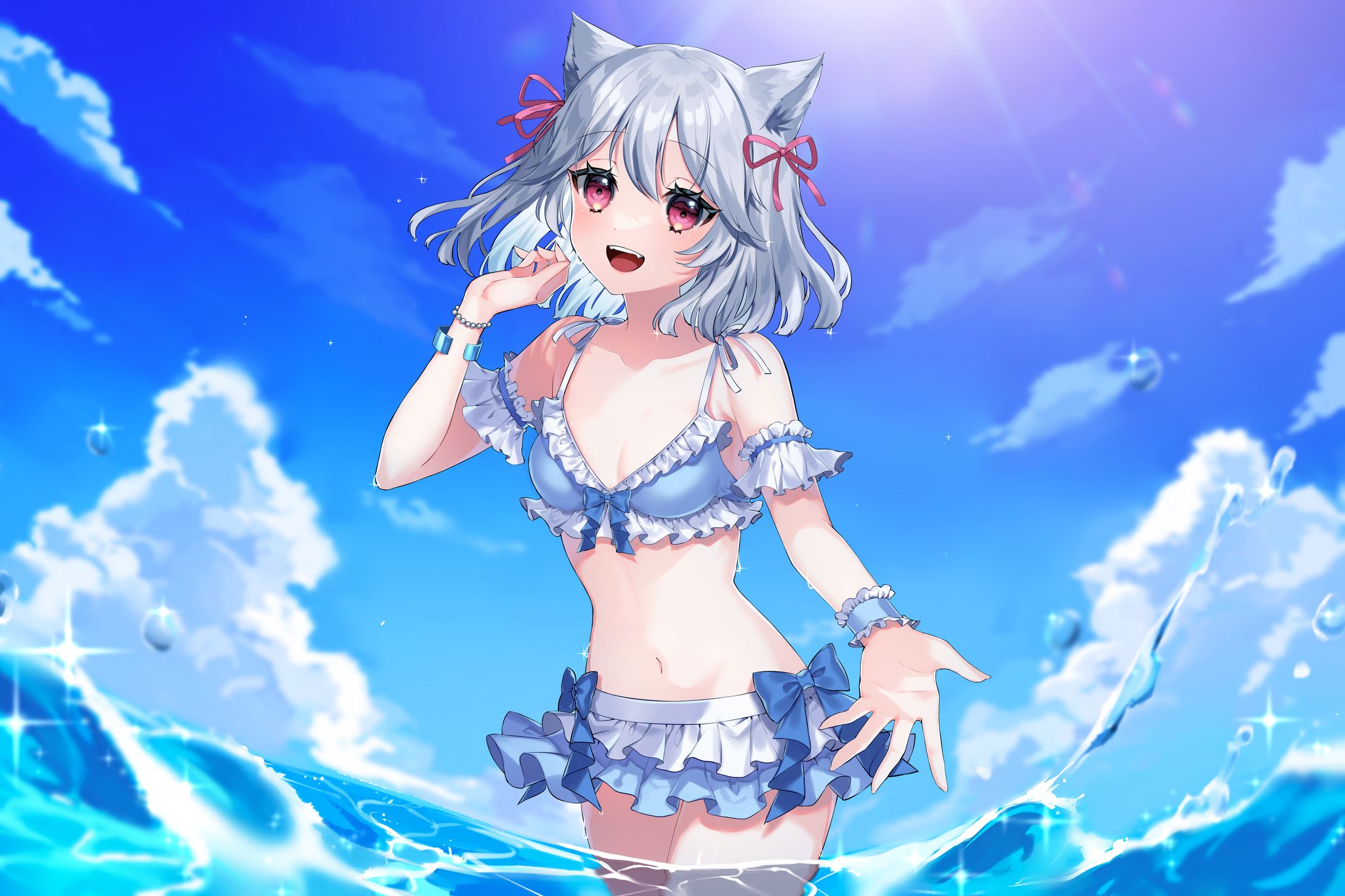 株式会社猫又様 所属VTuber水着イラスト-1