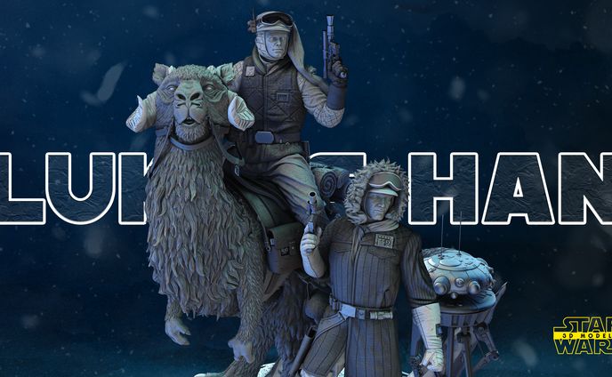 Han Solo & Luke Hoth Scene