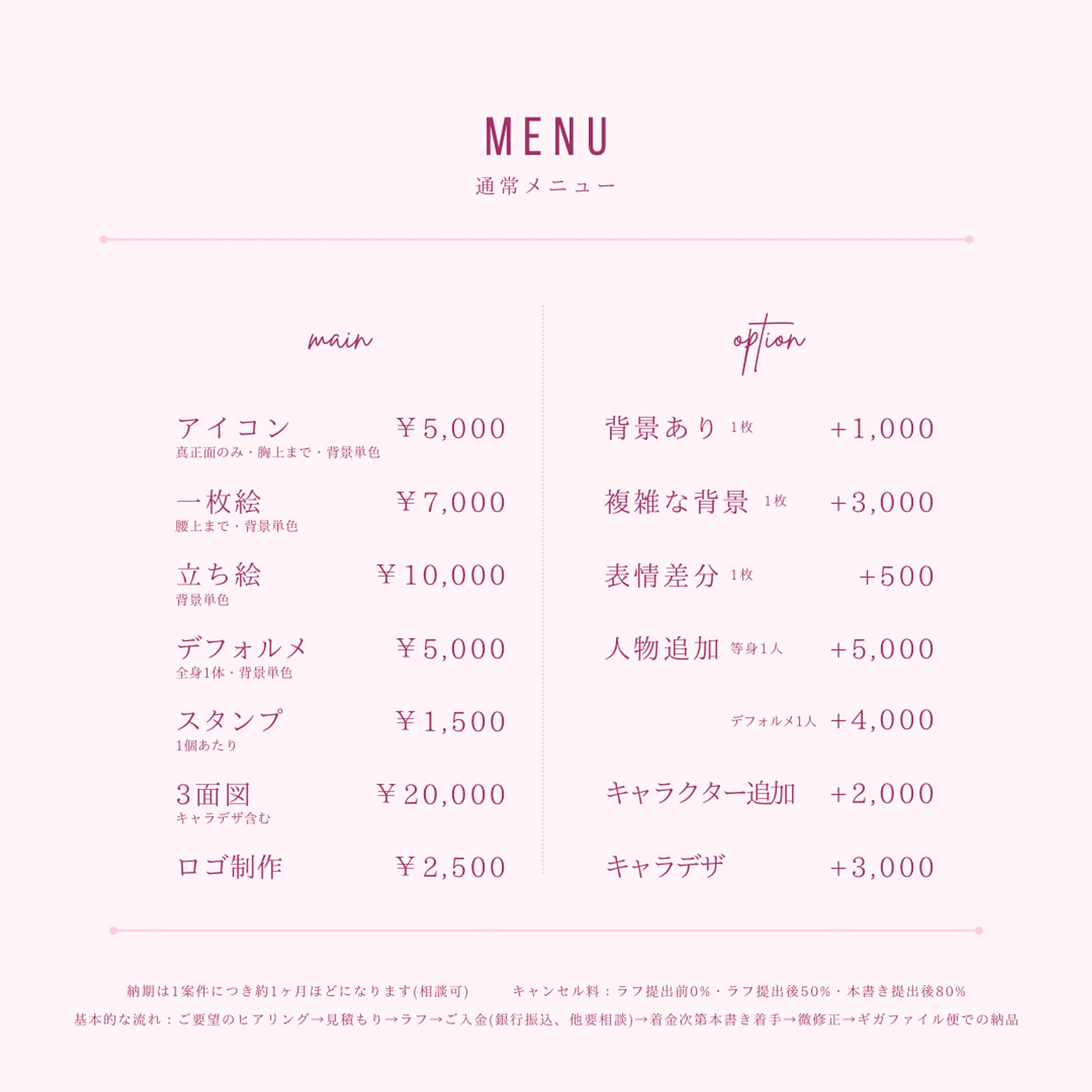 💐ご依頼料金表💐【作品について】必読-1