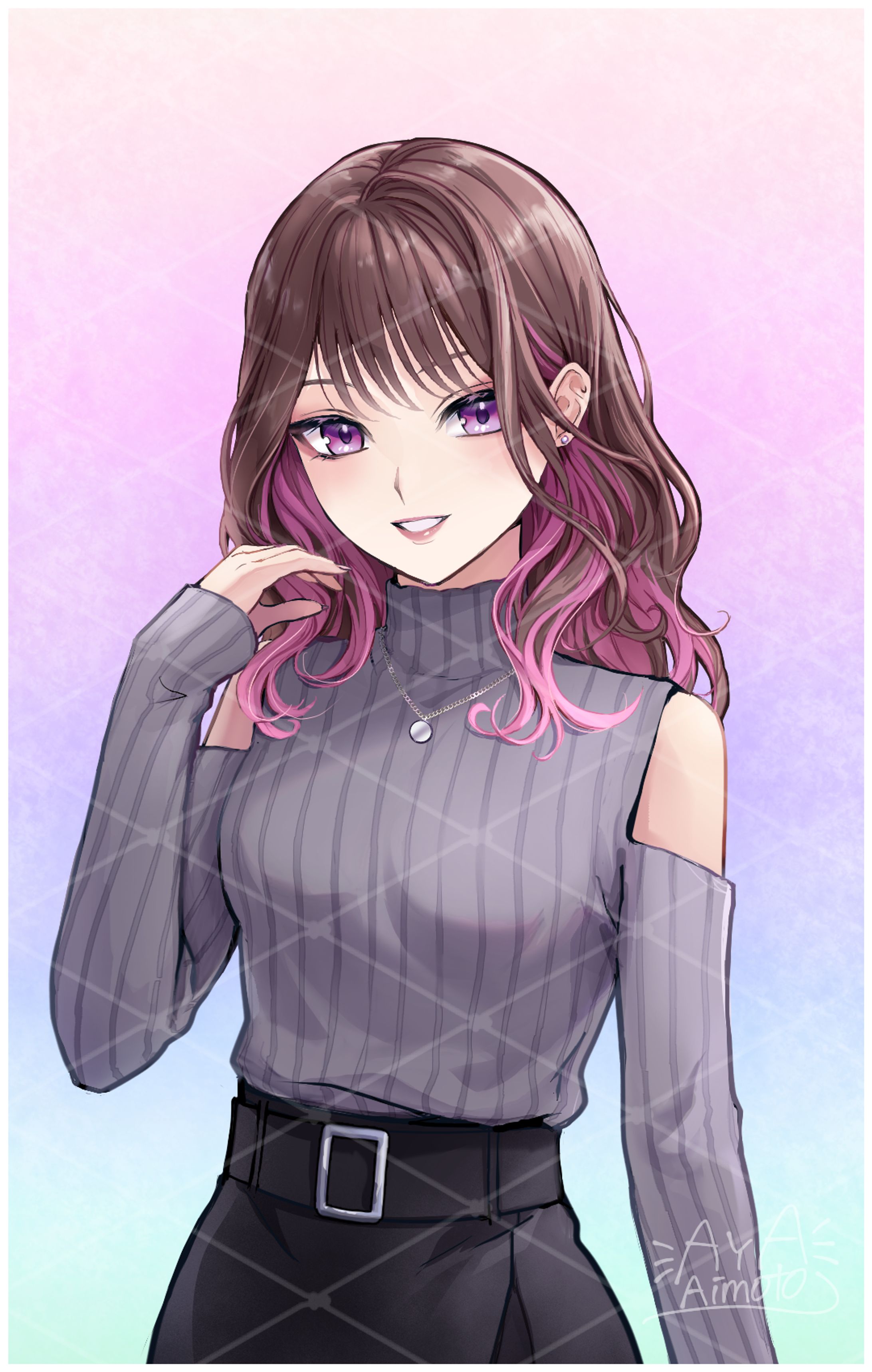 女性キャラのデザイン、SDキャライラスト、1枚絵-1