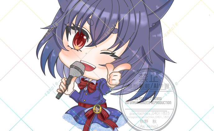 配信内の有償SDイラスト企画