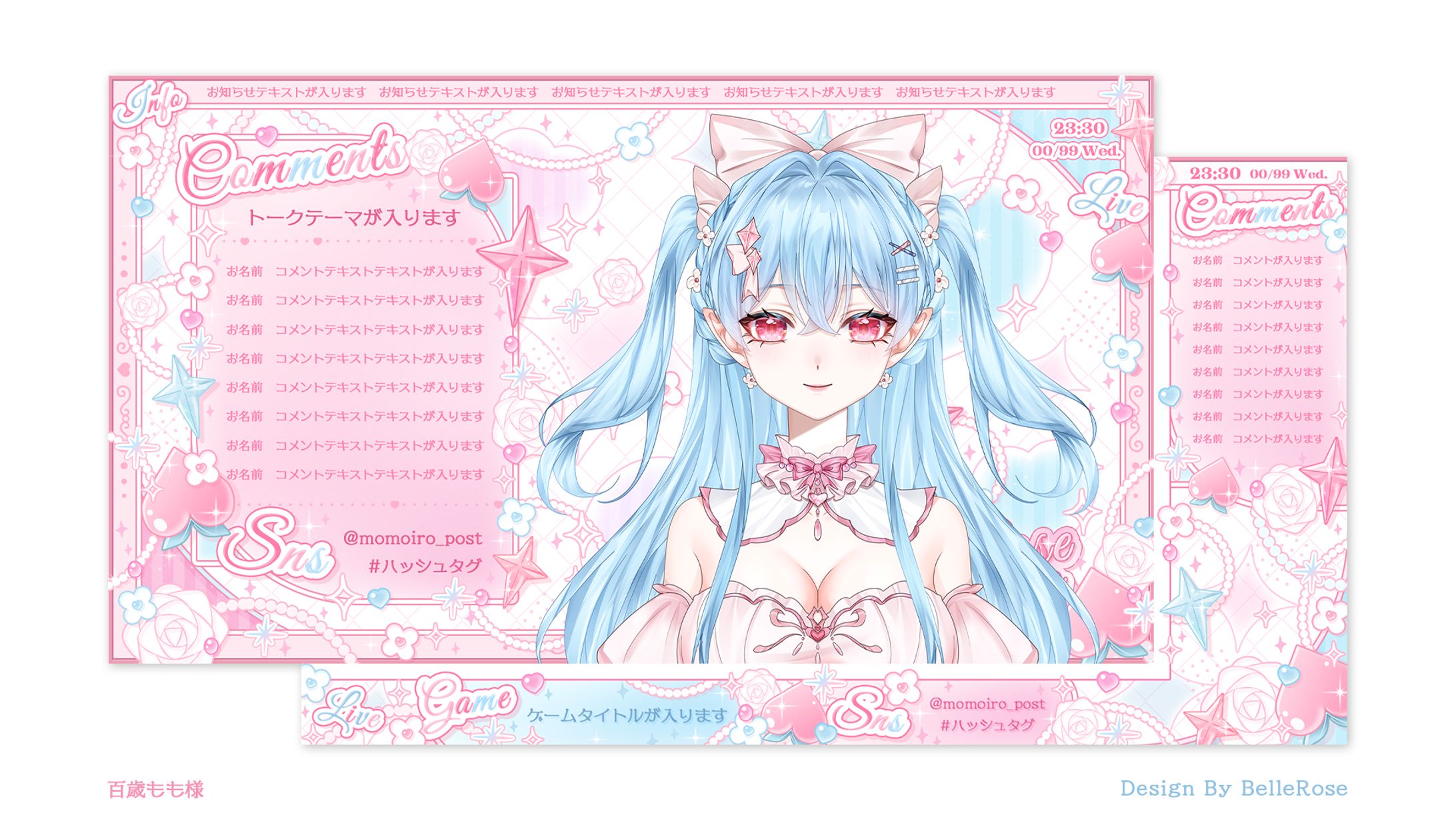 Overlay Design / 百歳もも-1