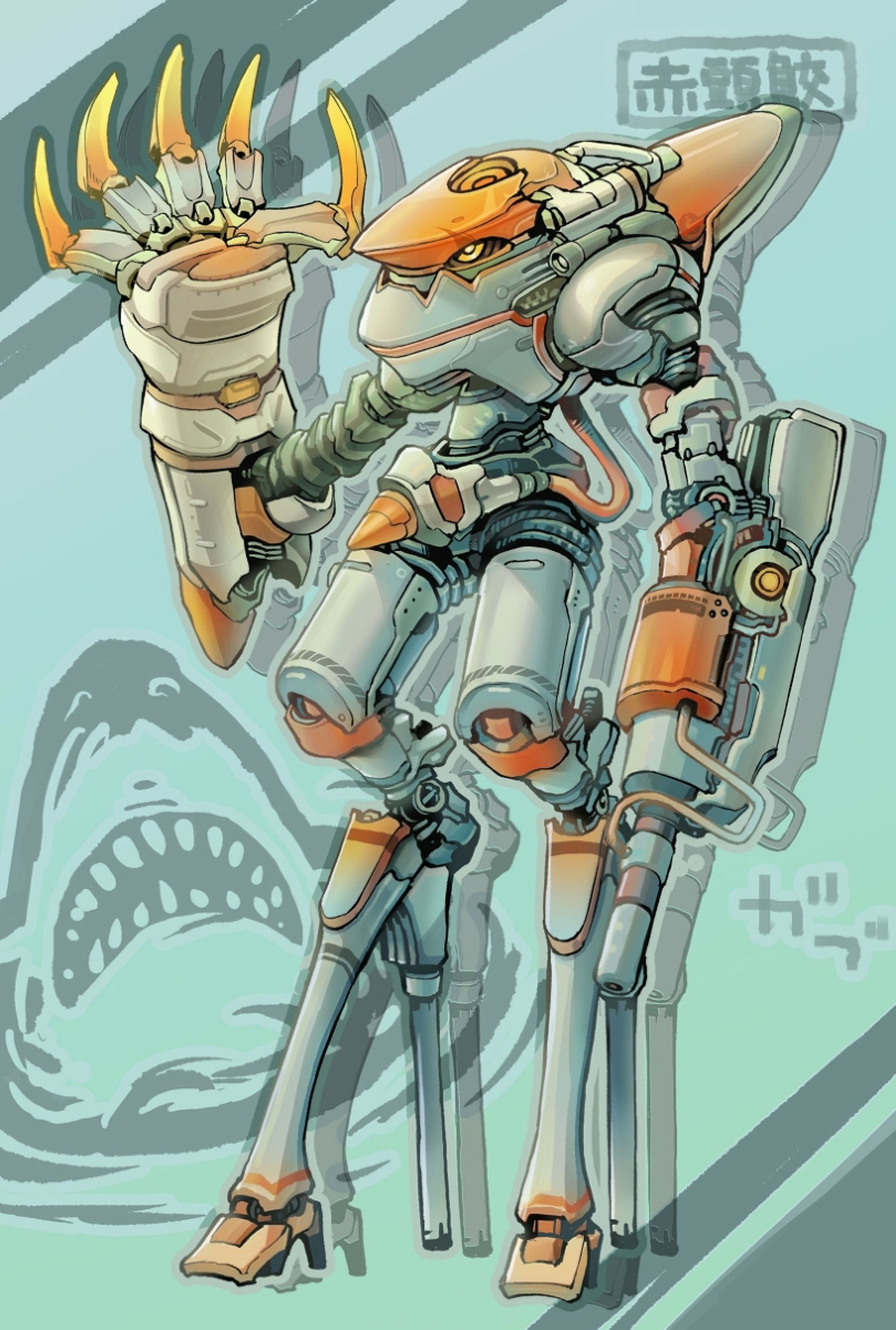 サメロボ　オリジナルキャラクター-1