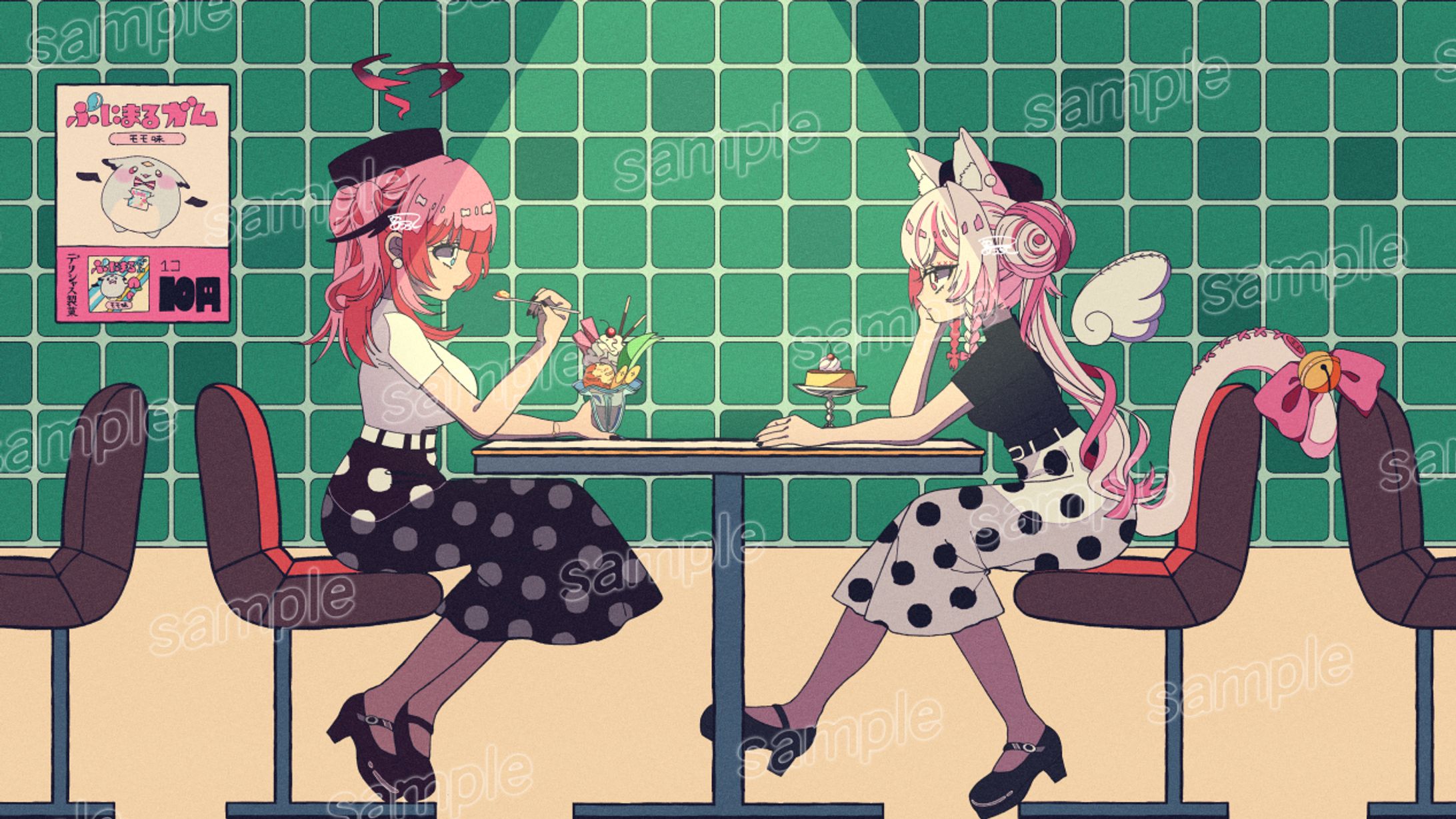 歌ってみた【待つわ/あみん】Covered by心羽白ぬいの＆桃月はぐ-1