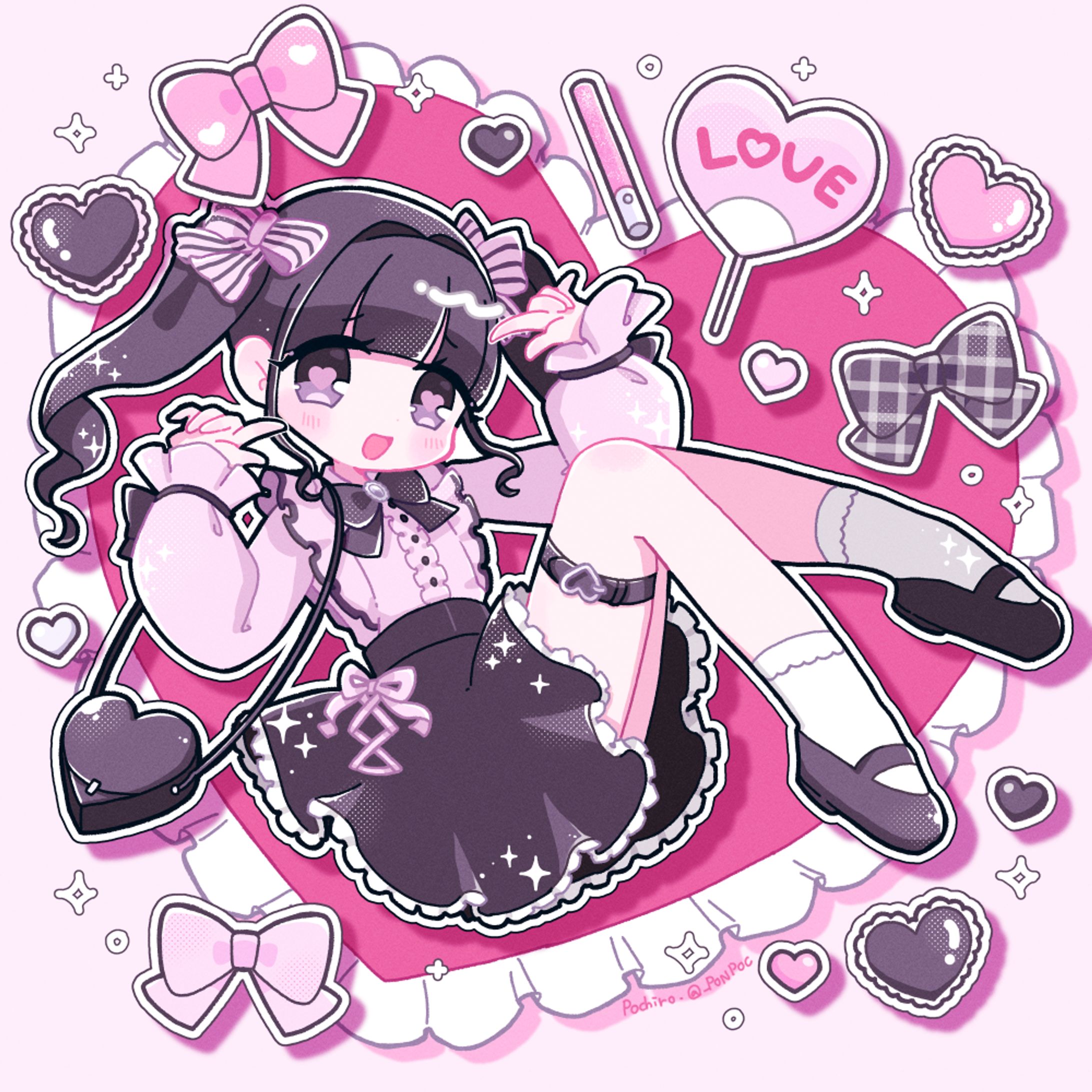 【お仕事】『らぶ♡しっく』アートワーク-1