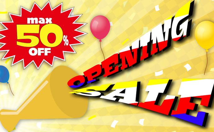 オープニングセールPOP