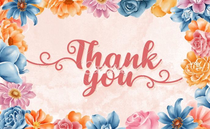 Thank you card　English