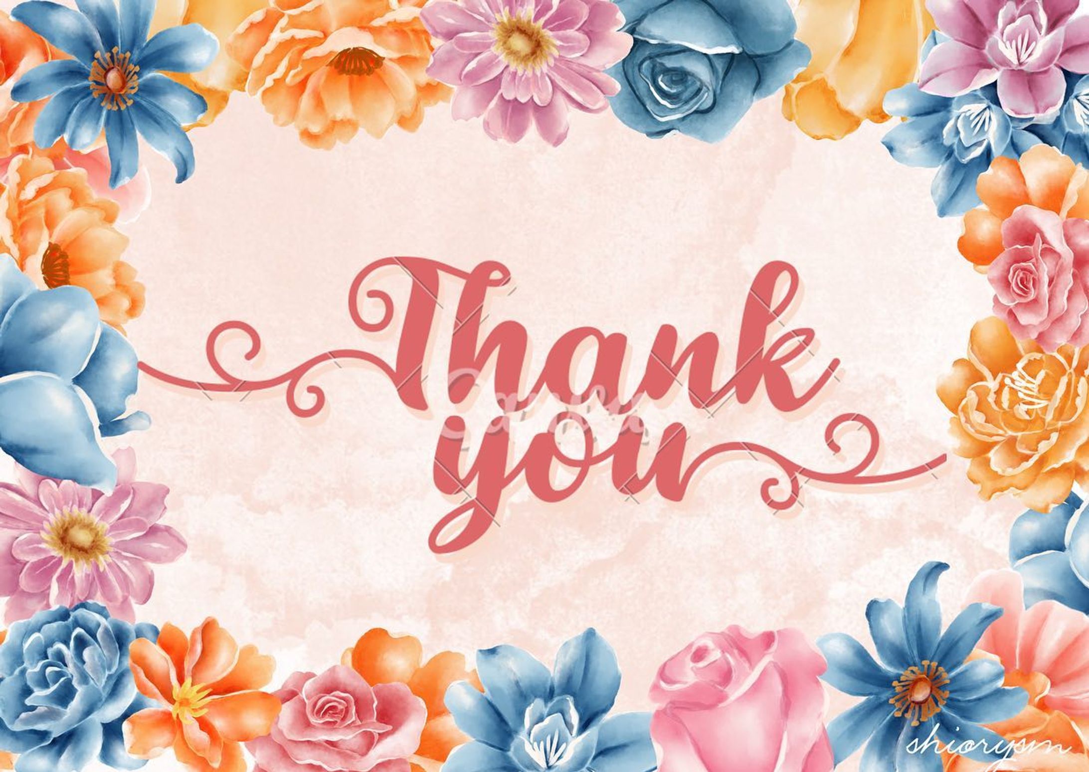 Thank you card　English-1
