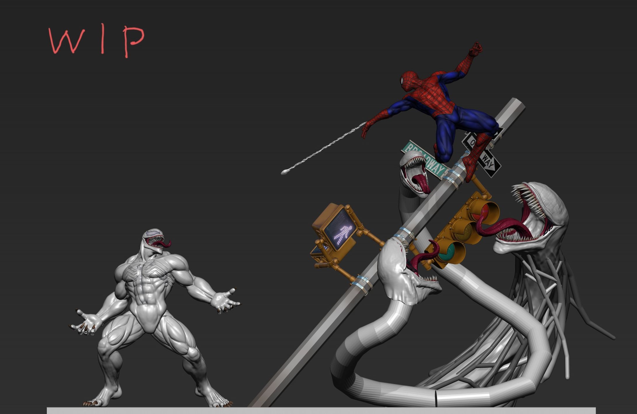 (制作途中)『ヴェノムvsスパイダーマン』-1