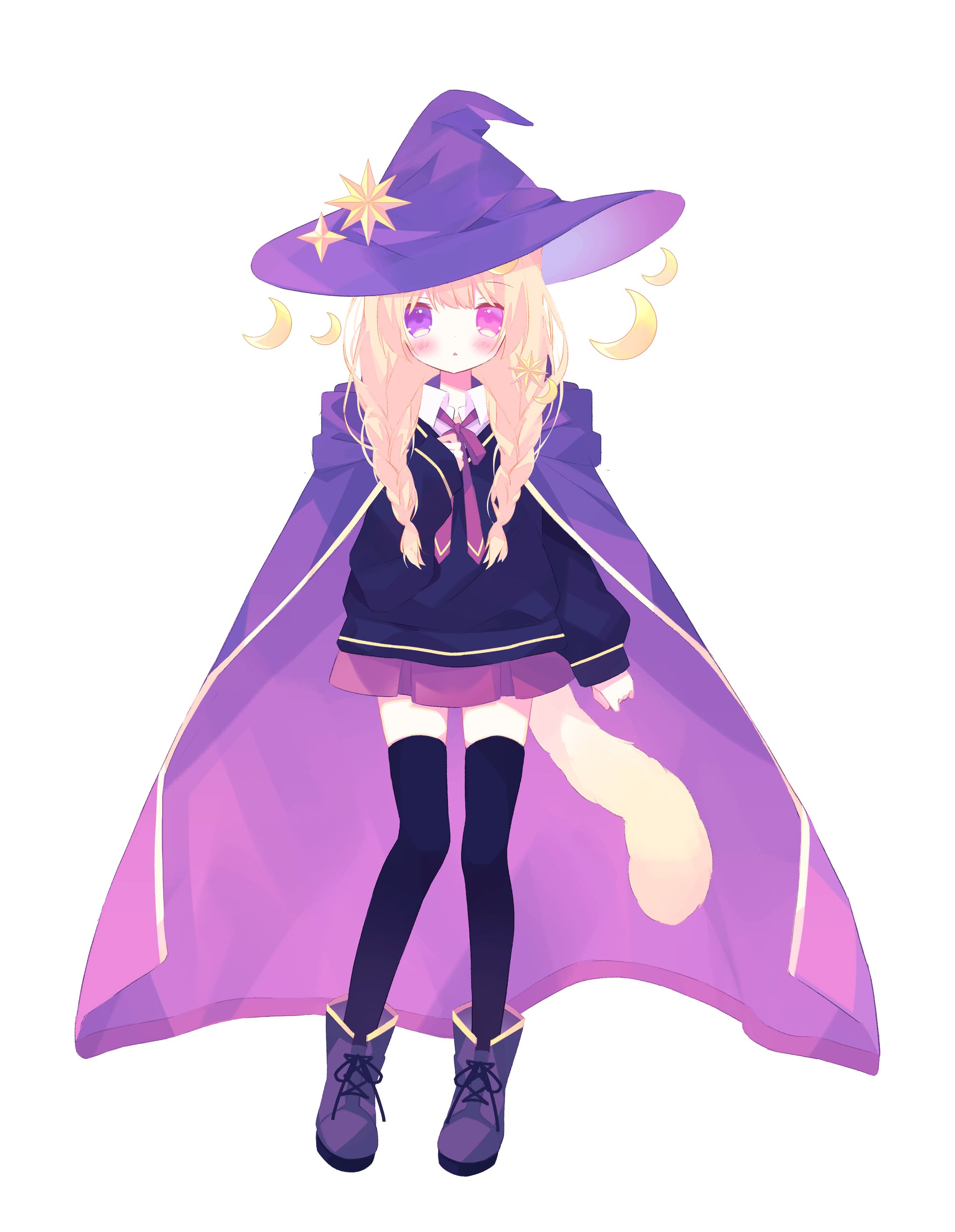 紫月夜クロア様 VTuber パーツ分けイラスト-1