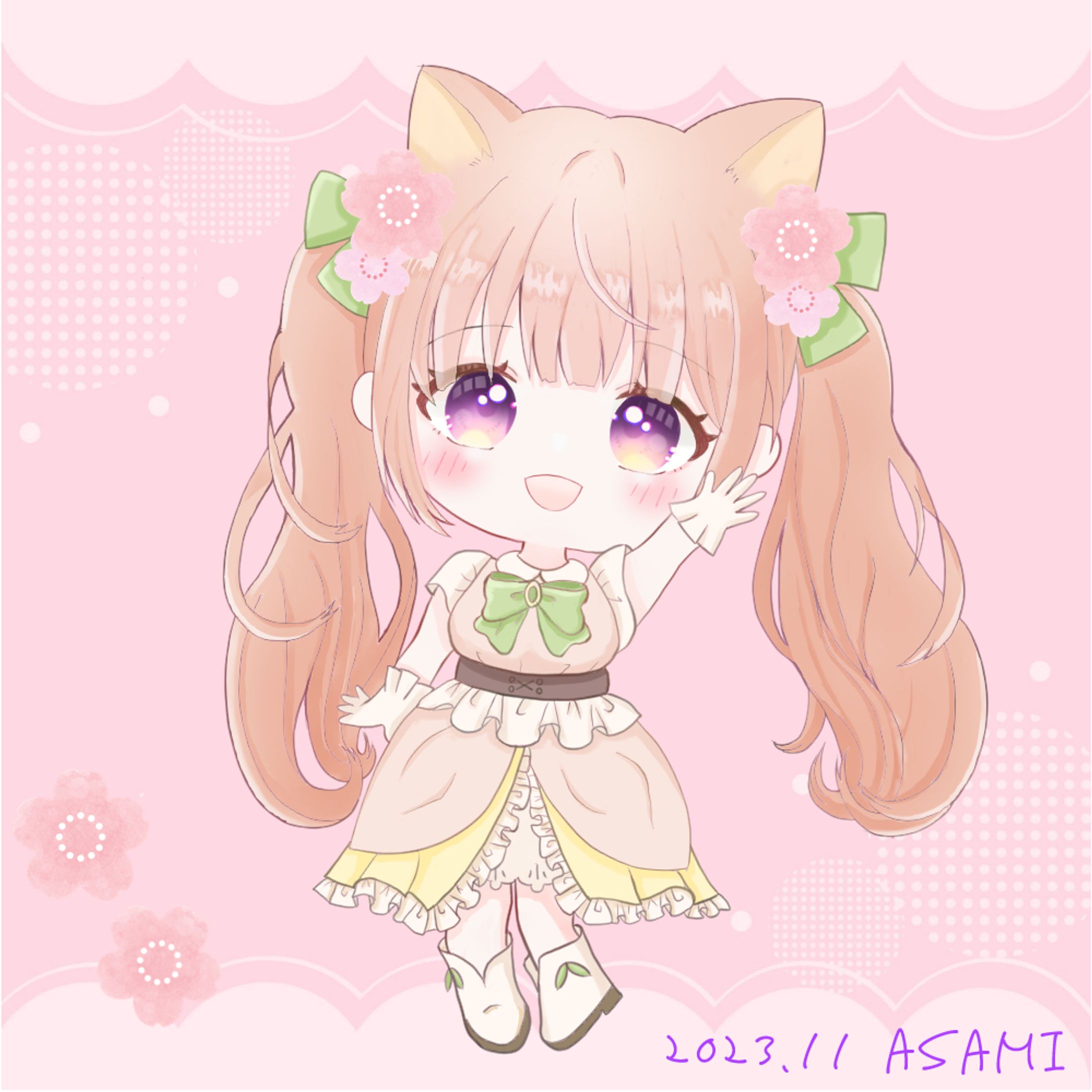 Mini character that turned into a peach-1