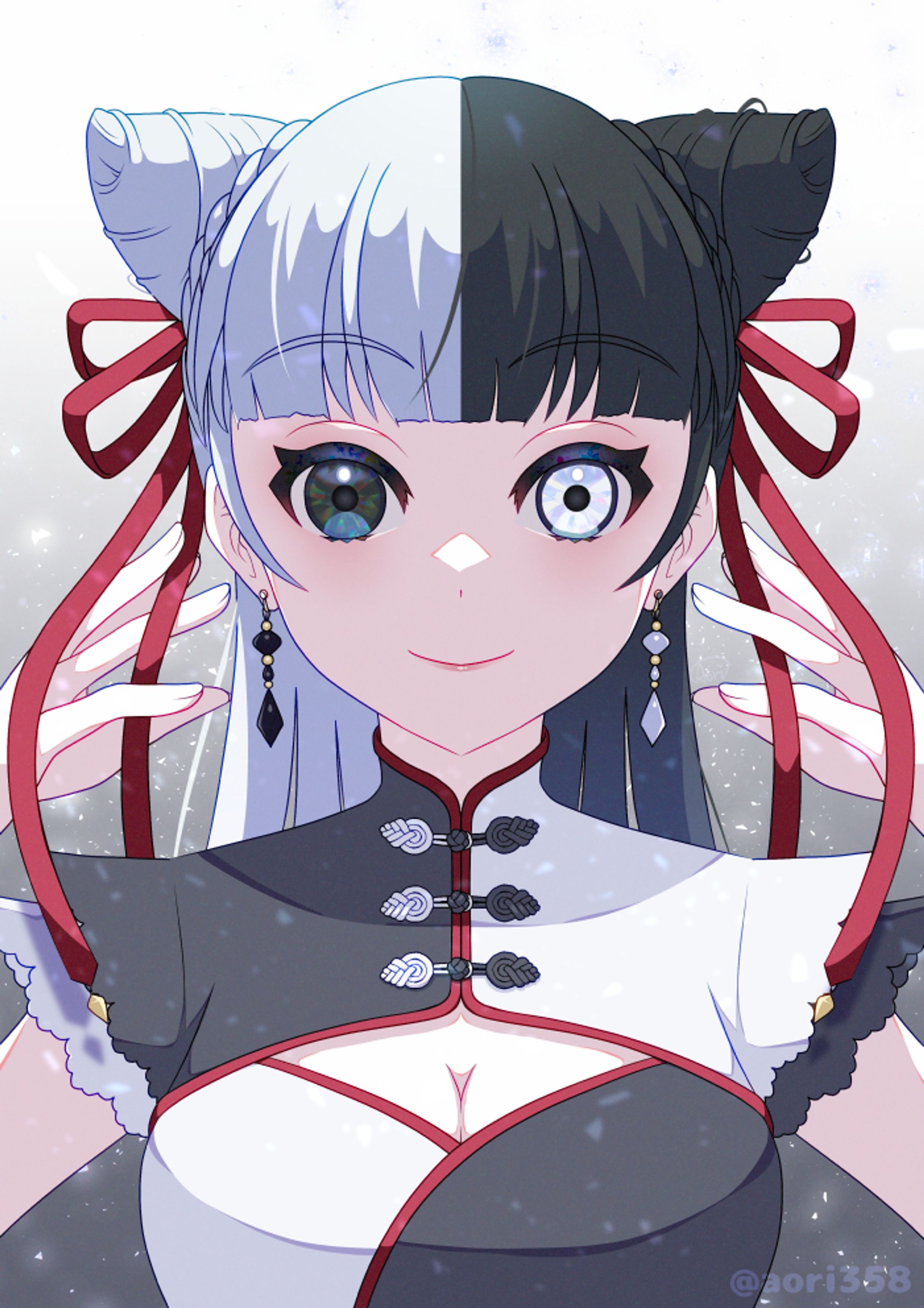 白黒チャイナ-1