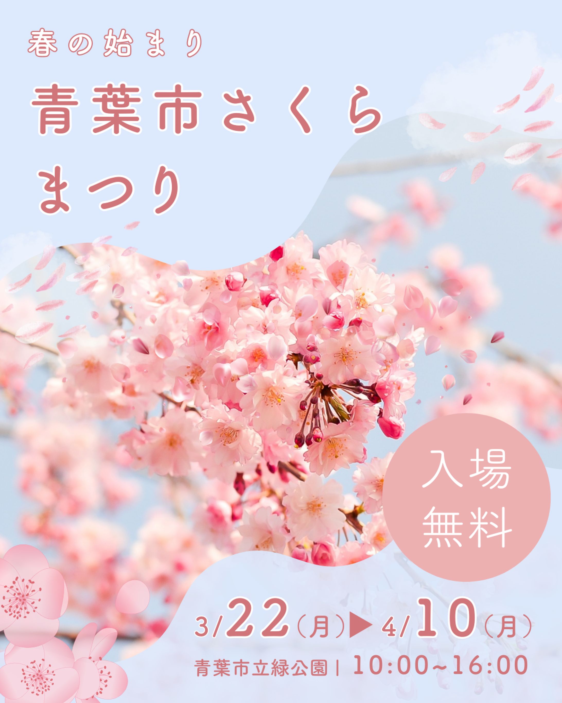 さくら祭りポスター（SNS使用可能）-1