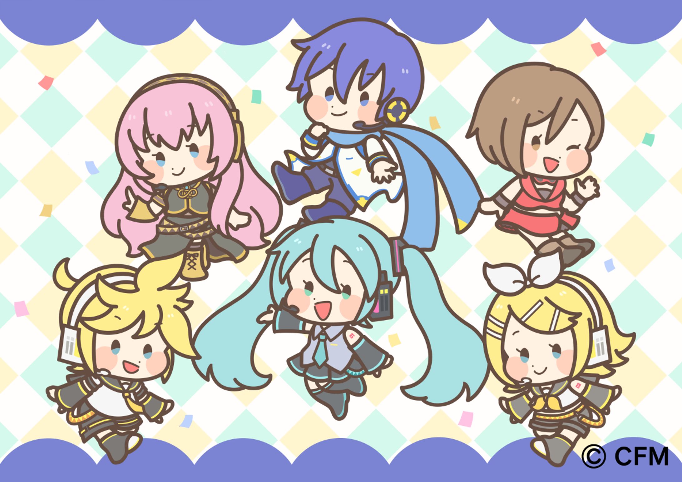 雪ミクスカイタウン　2019春グッズイラスト-1