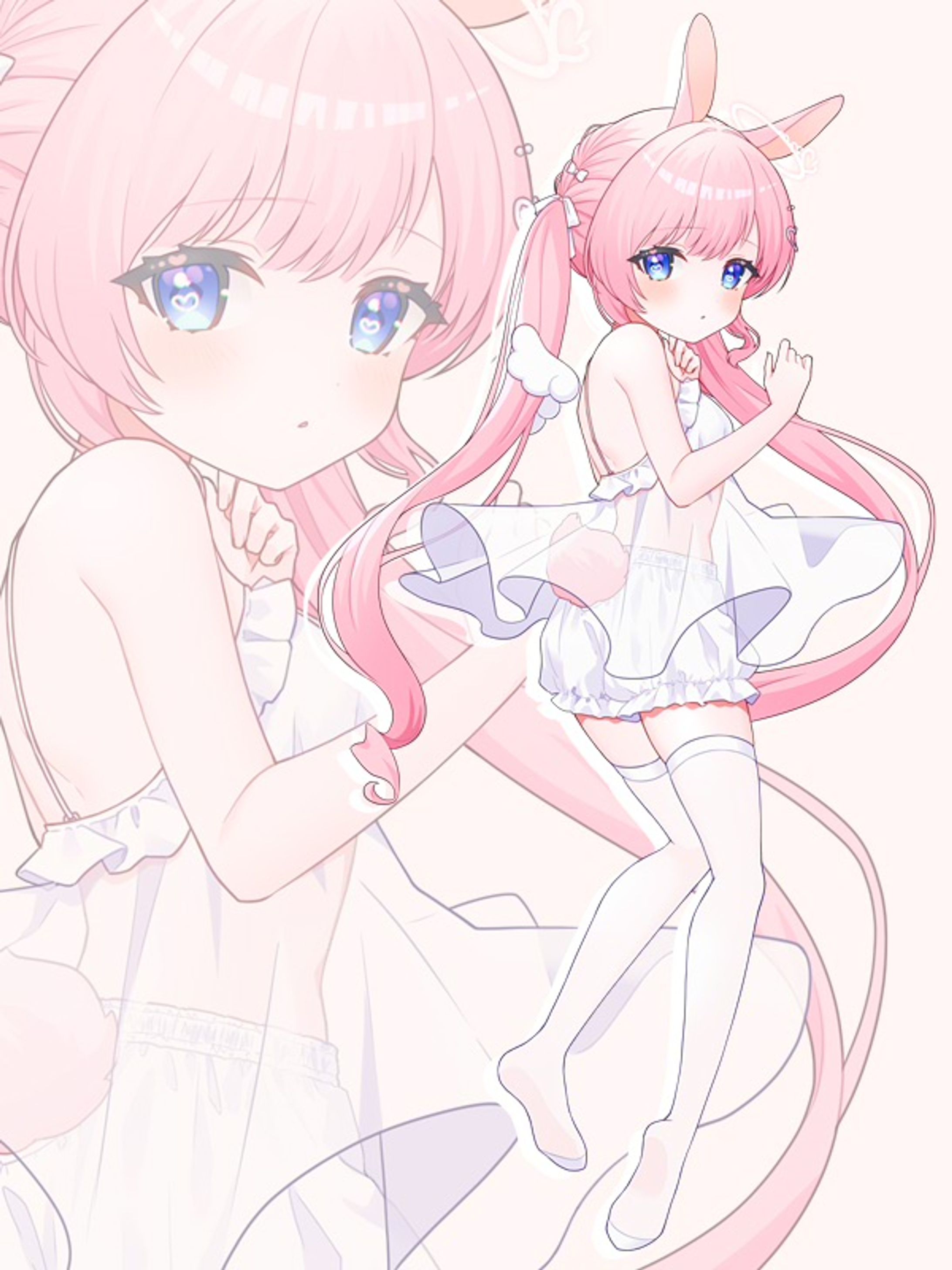 【全身イラスト】白兎ゆき様-1