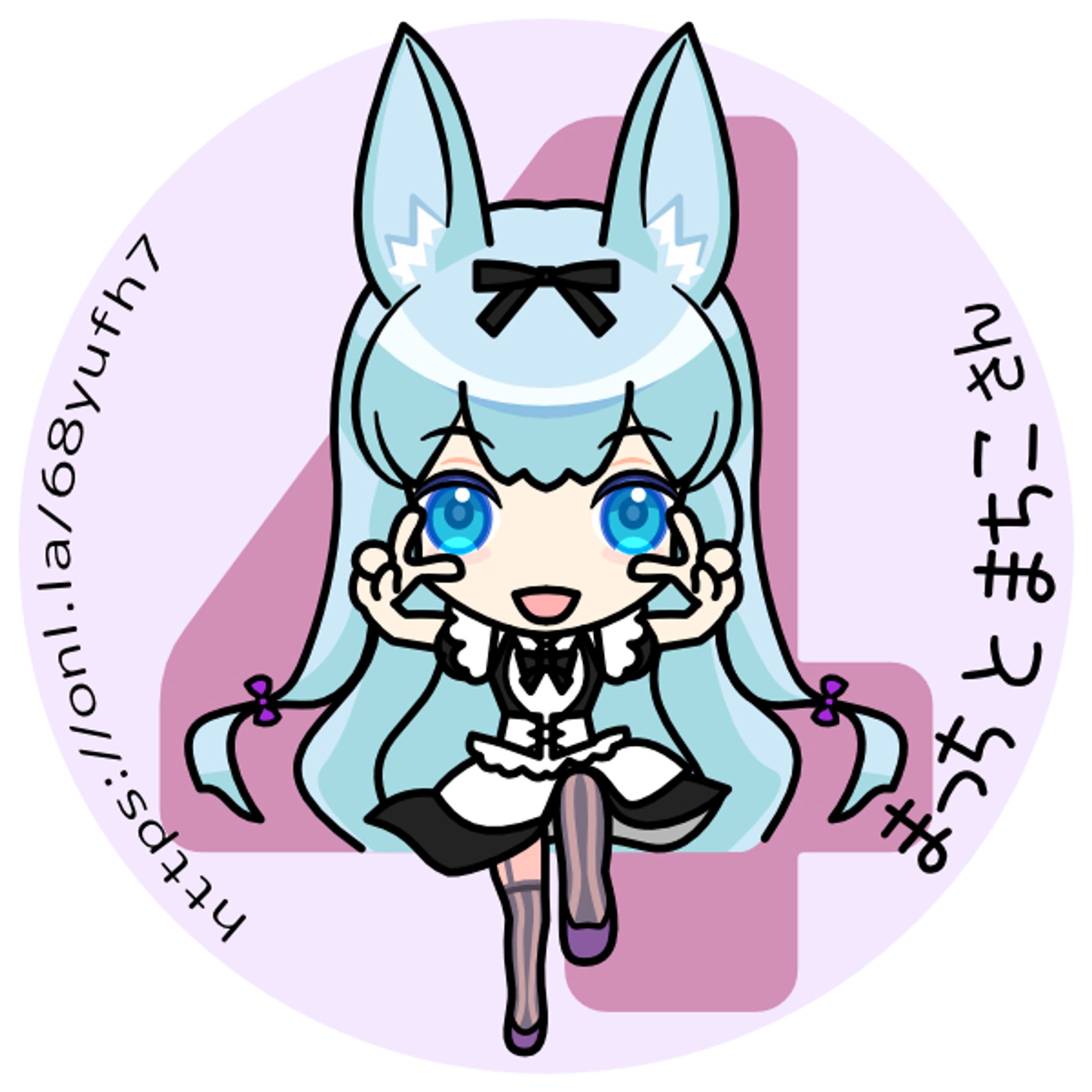 Vtuberまっちとまちこさん4周年おめでとう-1