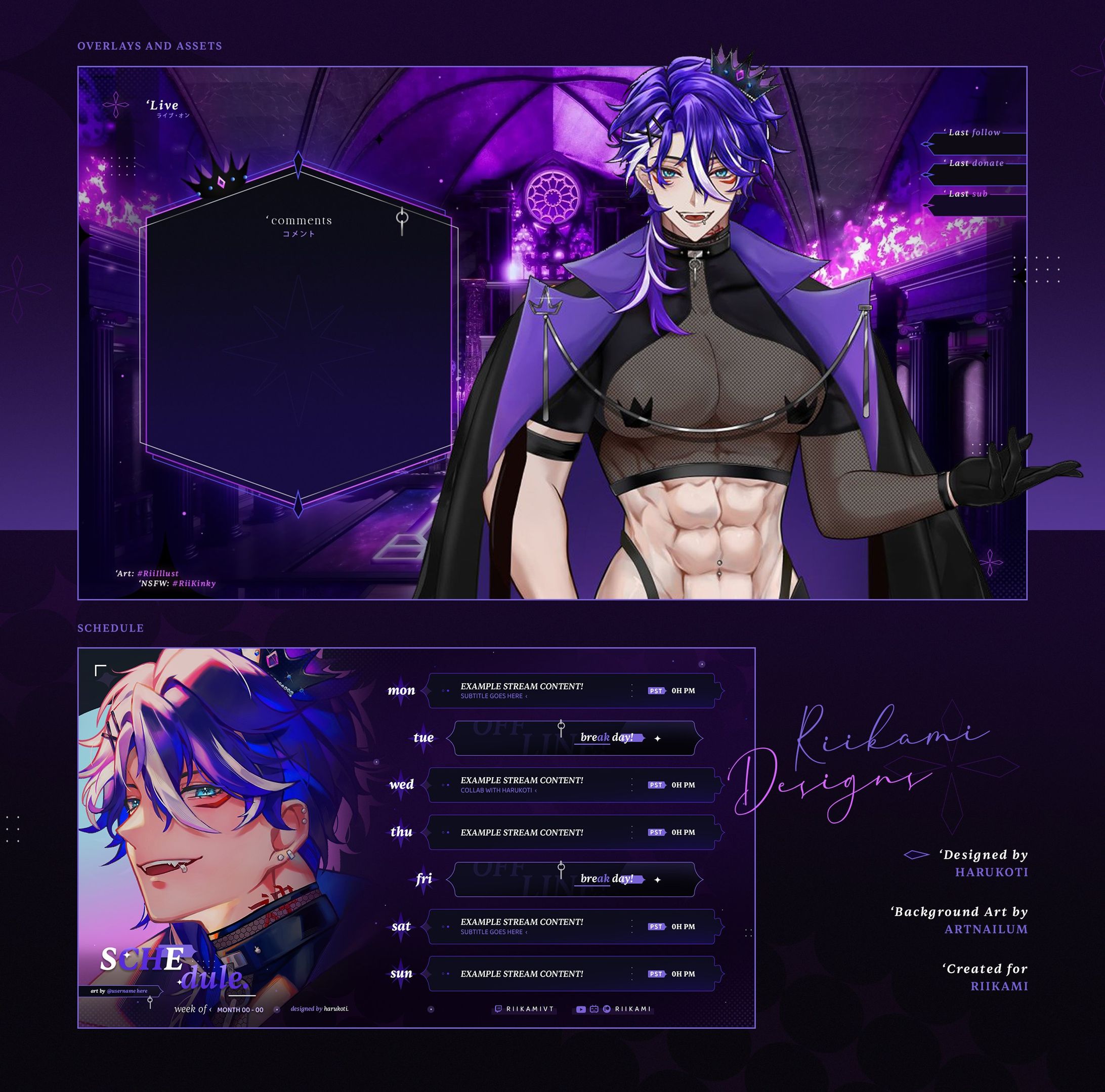 Rikami. Chatting Overlay/Assets and Schedule-1