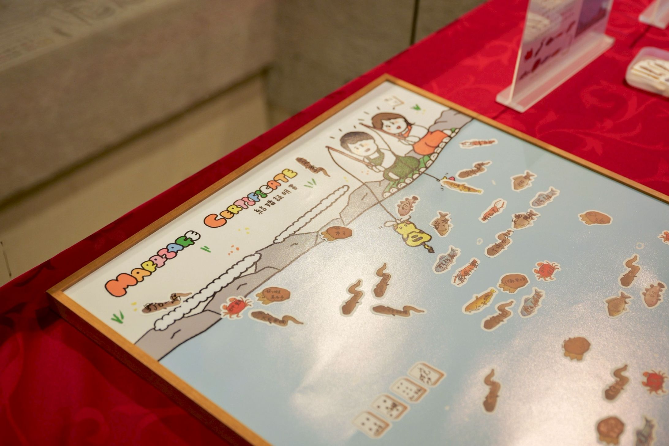 【結婚式】結婚証明書：趣味をモチーフに-1
