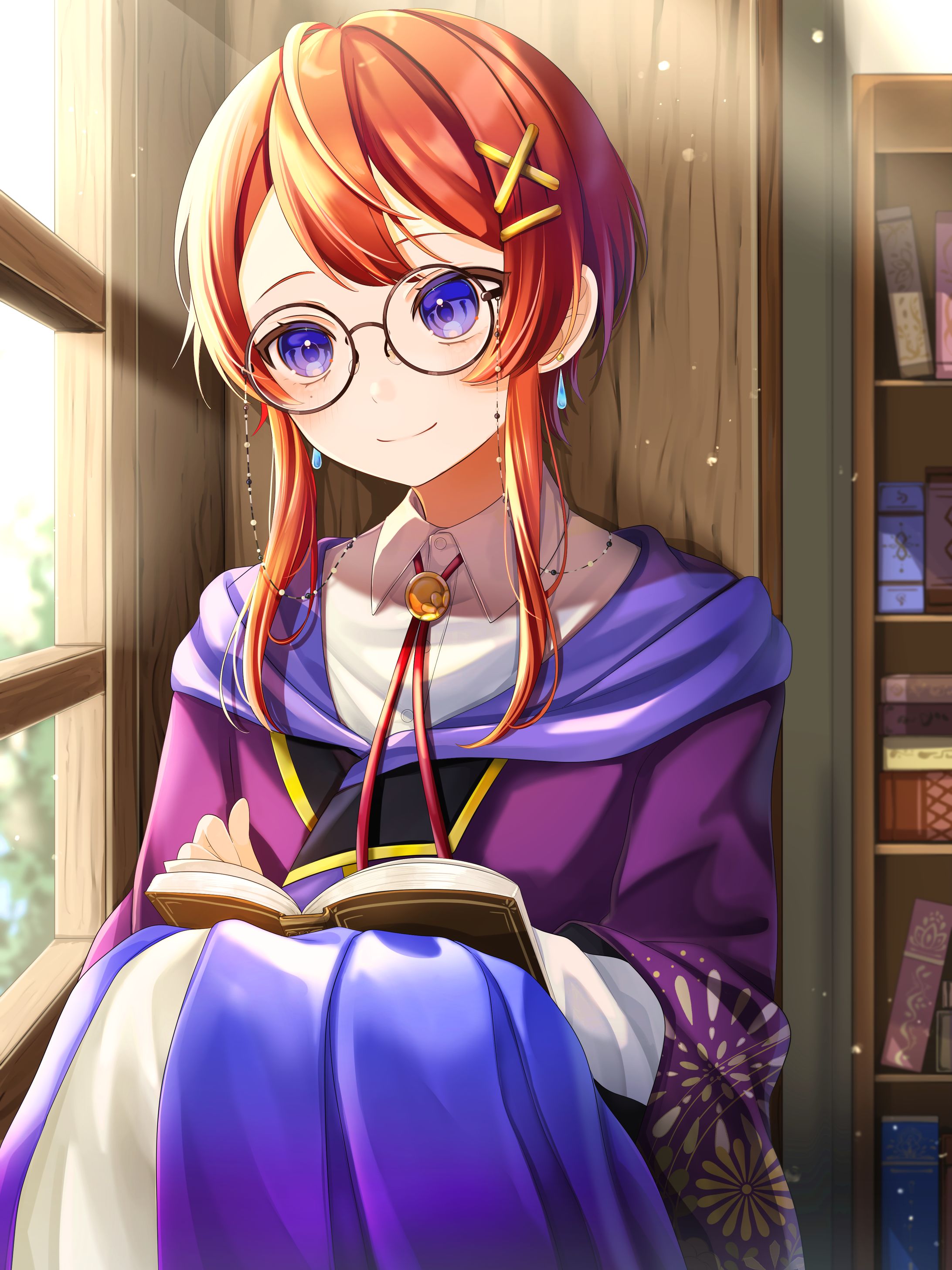 Vtuber  紫咲茉莉花様　活動記念イラスト-1