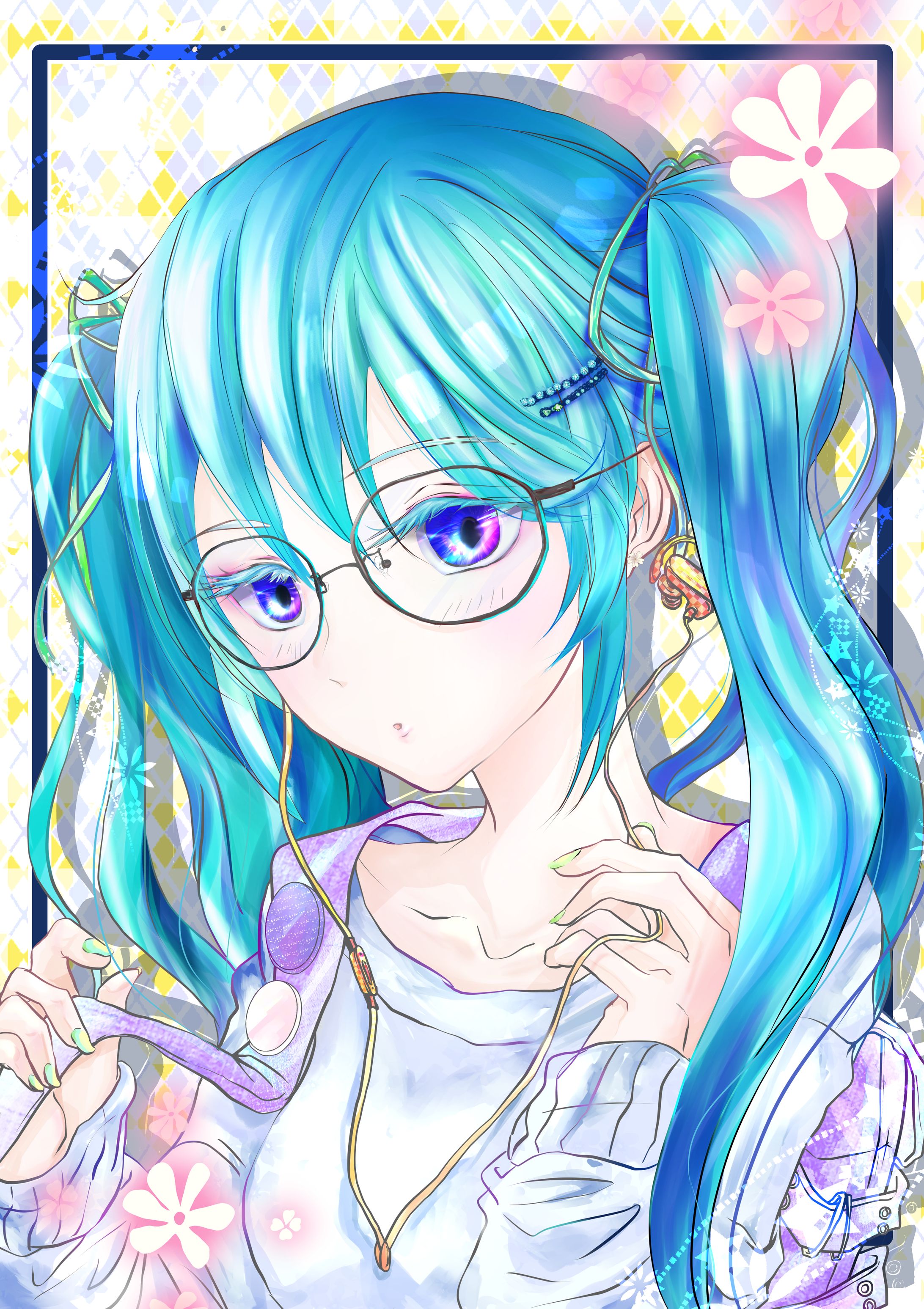 メガネ初音ミク-1
