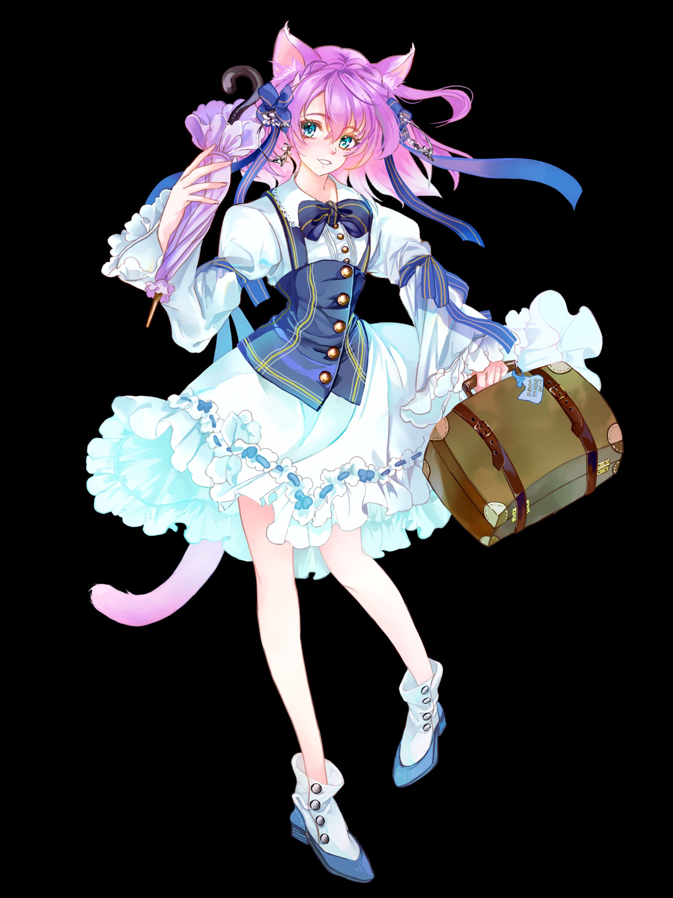 立ち絵　猫耳の少女　キャラクター-1