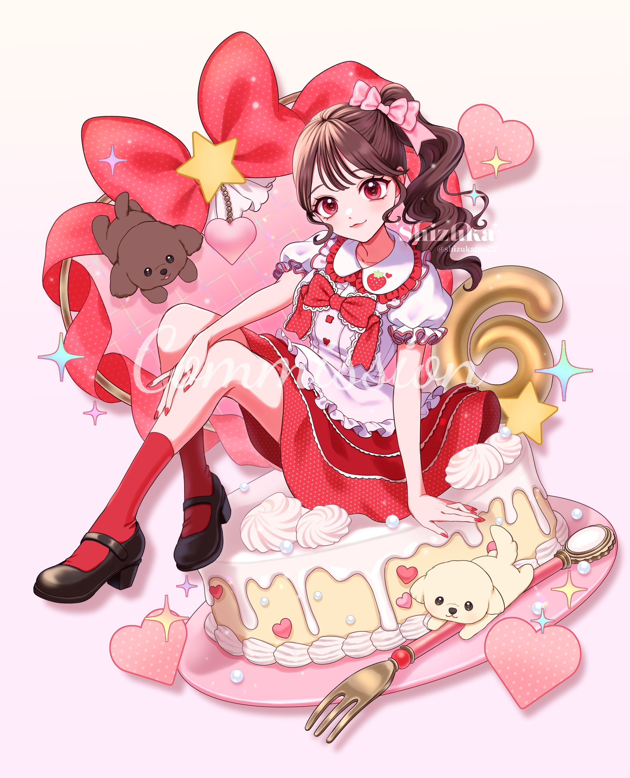 小野六花様 活動6周年記念グッズ用イラスト-1