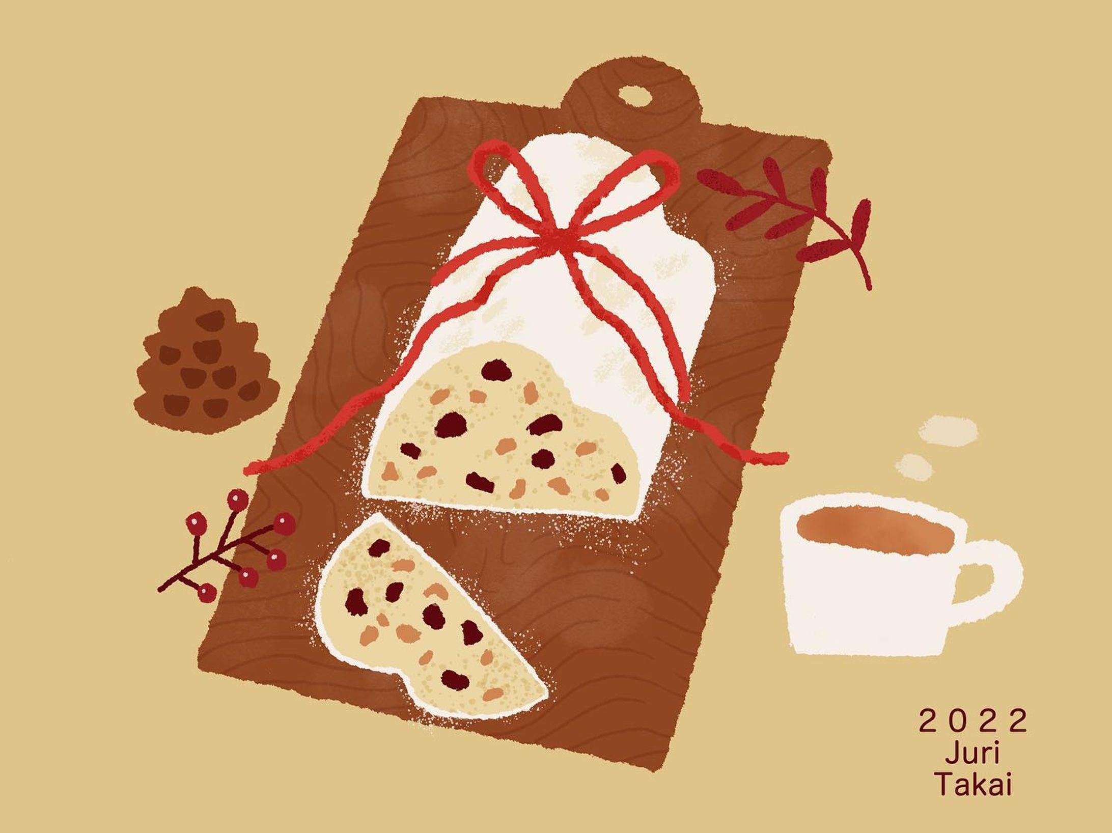 シュトーレン

本場ドイツの食べたいな。

#stollen #stöllen #christmas 
#artwork #artofinstagram 
#digitalillustration #illustration 
#シュトーレン #イラスト 
#食べ物イラスト #foodillustration 
#イラストレーター #高井じゅり
#クリスマス #adobephotoshop 
#illustrationoftheday #huion 
#illustrationdaily-1