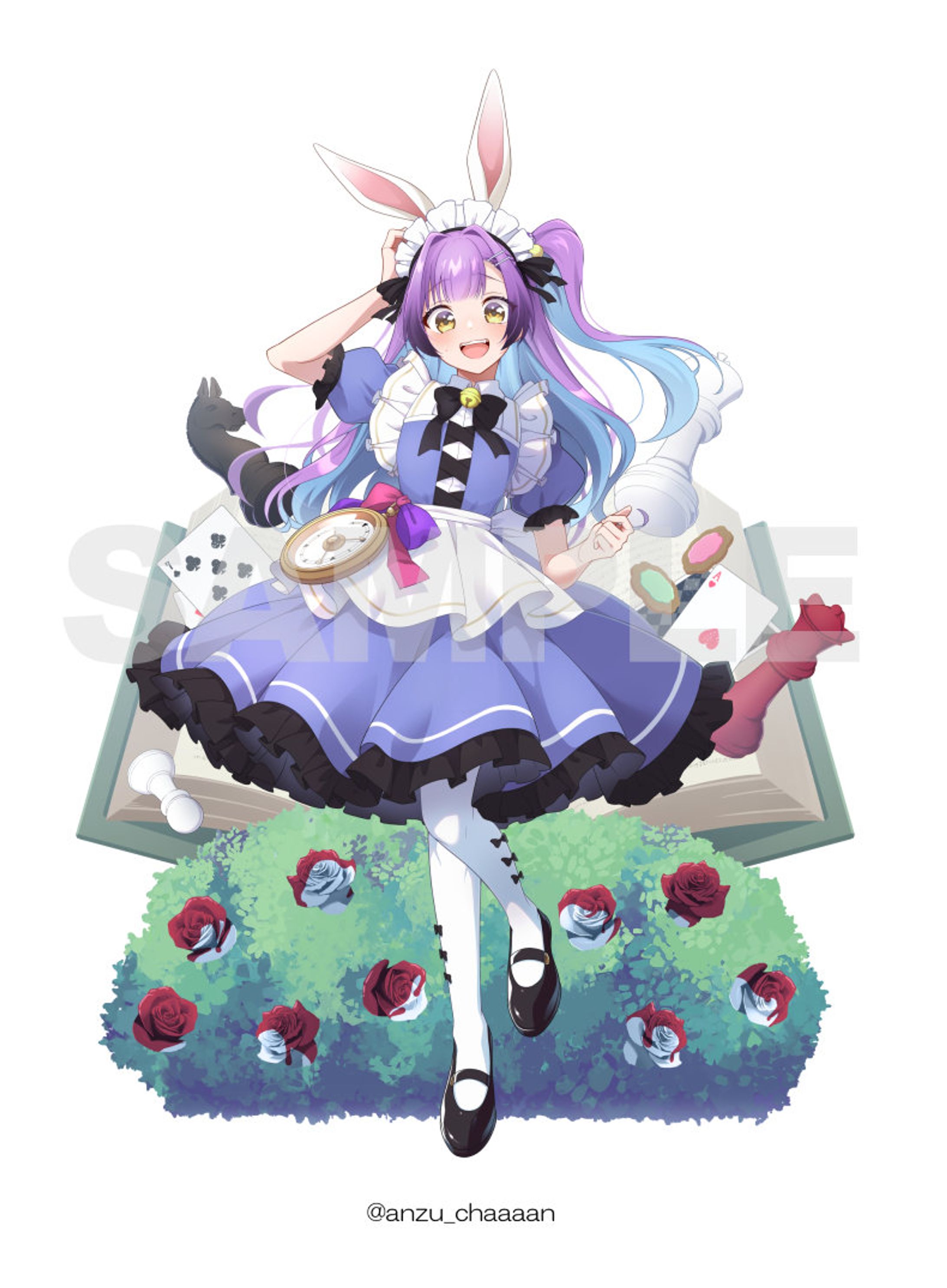 【お仕事】Vtuber日ノ森あんず様　グッズ用イラスト-1