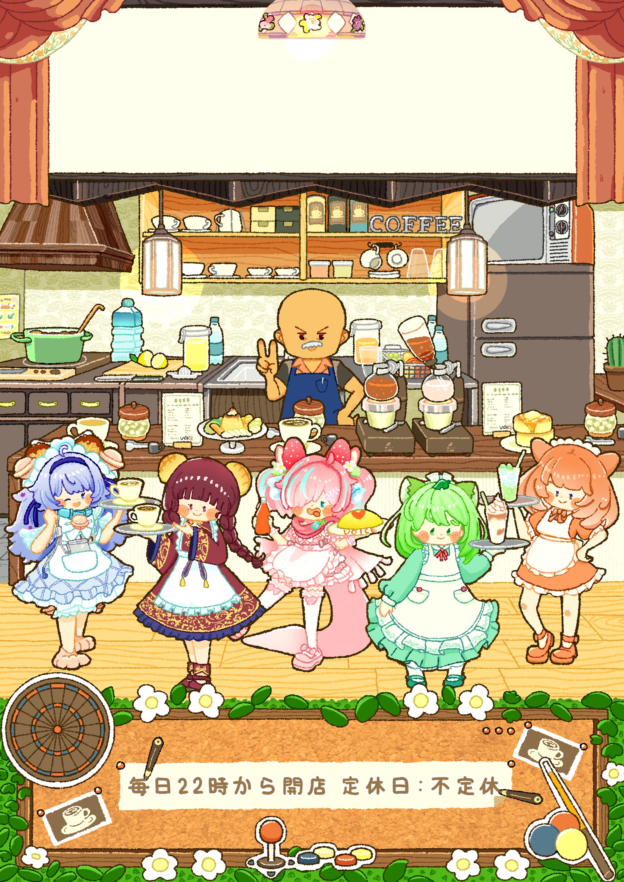 VRChat 喫茶店VOICE様 宣伝ポスター-1