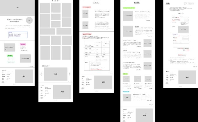 PETHOUSE　FLUFFY 仮想HP　ワークフレーム、デザイン